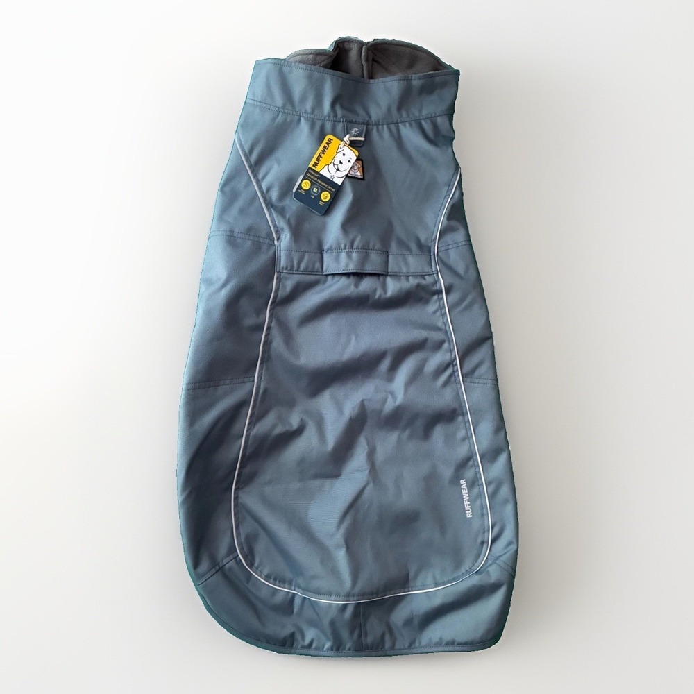 Ruffwear Overcoat Abrasion Resistant Dog Jacket Fleece Lined XL Slate Blue NWT